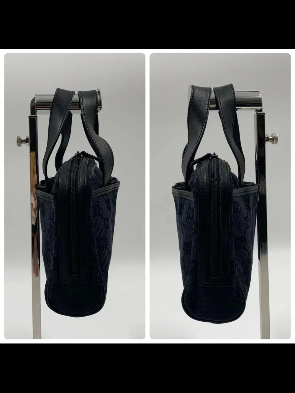 Gucci Black GG Monogram Canvas Top-Handle Briefcase
